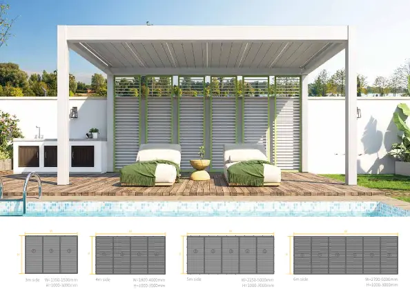 Fixed Aluminium Screen