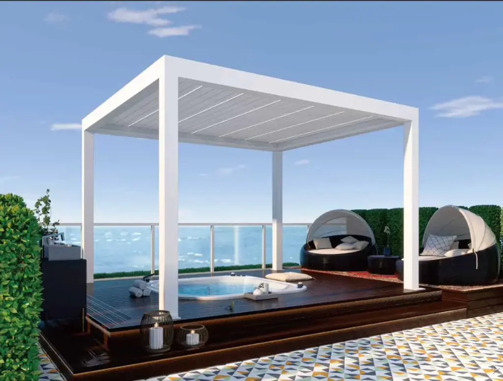 IM15 Courtyard Pergola Manual  (3 x 3 m, Dark Grey)