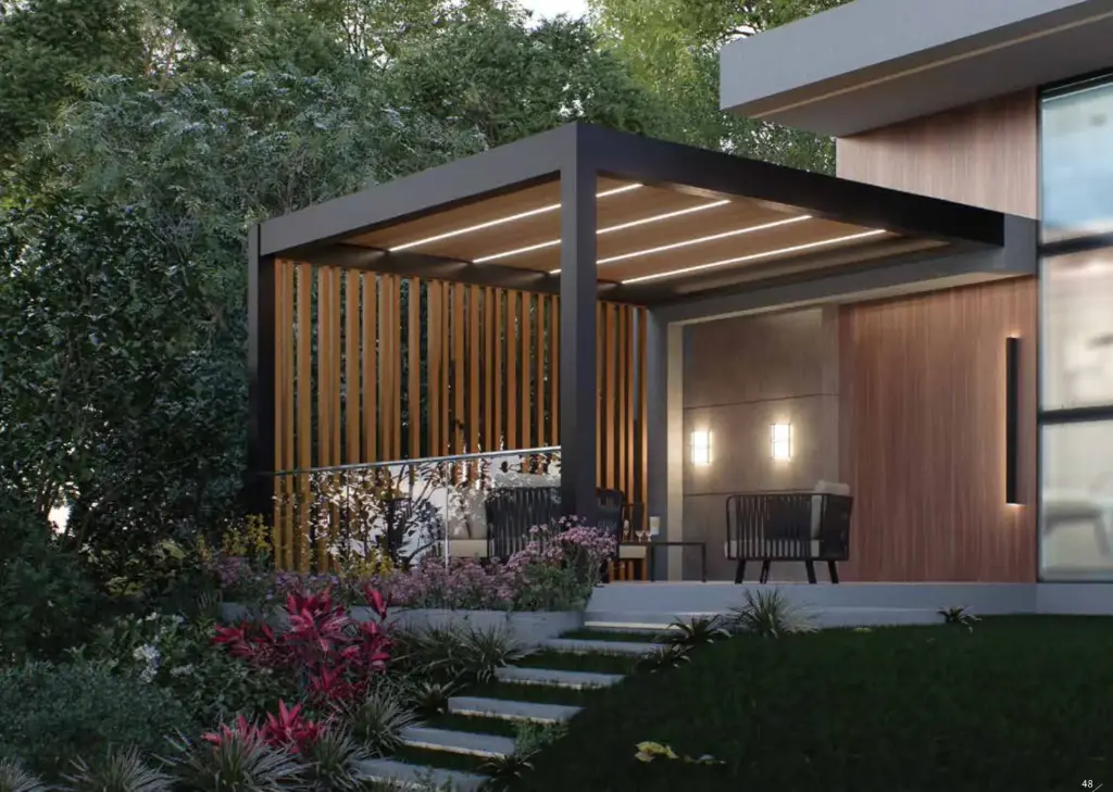 IM15 Courtyard Pergola Motorised