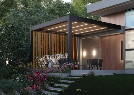 IM15 Courtyard Pergola Motorised